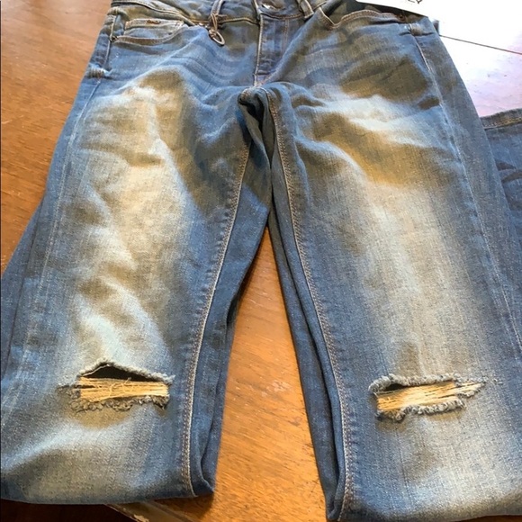 Only flare high-rise some distress jeans 25 or 26 - Picture 1 of 6